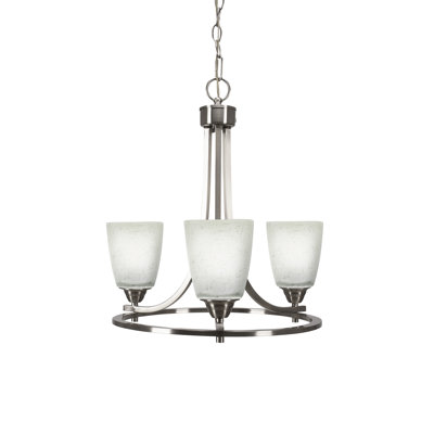 Paramount Uplight 3-Light Chandelier -  Toltec Lighting, 3403-BN-460