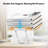 Book Stand For Reading Large Book Holder With 360° Rotating Base, 15.4"X11" Cookbook Stand Desktop Holder With Book Light, Foldable Desktop Stand For Textbook, Recipe, Laptop, Sheet Music
