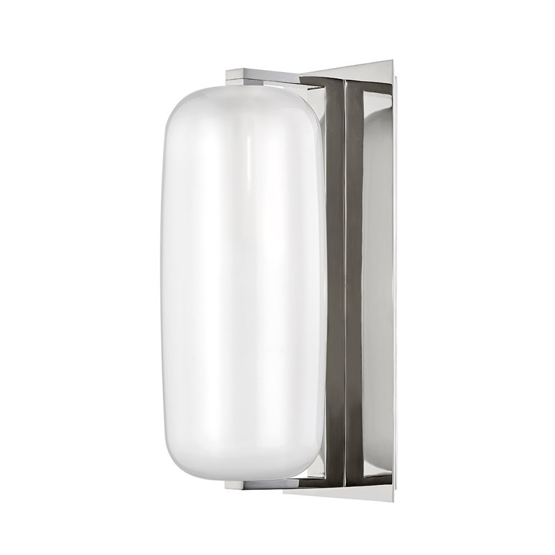 Pebble 1 - Light Wallchiere, Polished Nickel
