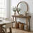 Chul 43.3" Traditional Console Table With Curved Edge Top-1670600185