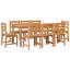 Colandra 8 - Person Teak Patio Dining Set with Rectangular Table