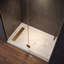 Base de douche rectangulaire l 60 po x P 36 po, plateau de douche en acrylique d'aspect marbre avec texture antidérapante-124834428-124834429