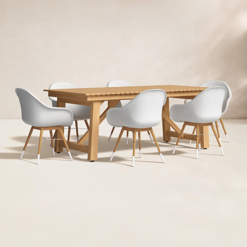 Anautica 7 Piece Teak Dining Set