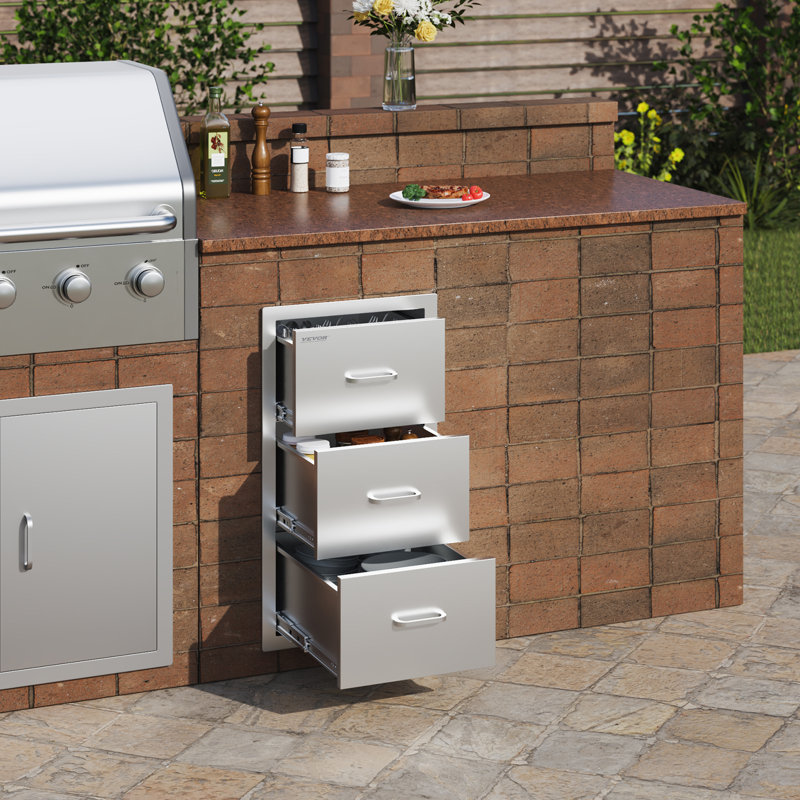 15.7'' Stainless Steel Drop-In Drawers