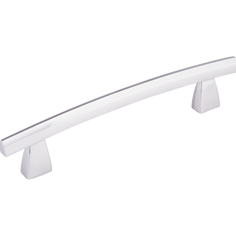 Arched Bar Pull, Polished Chrome, 5" Center to Center