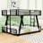 Metal Bunk Bed with Dual Ladders-128781466