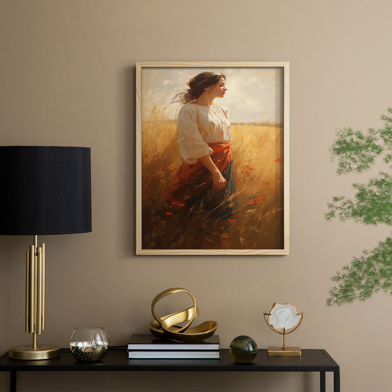 Reproduction encadrée WOMEN Series CML XXXIX - bois massif, Naturel, H 30 po x l 24 po