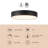 Elmfield Cherylene 8-in Black dimmable LED Flush Mount-124959438