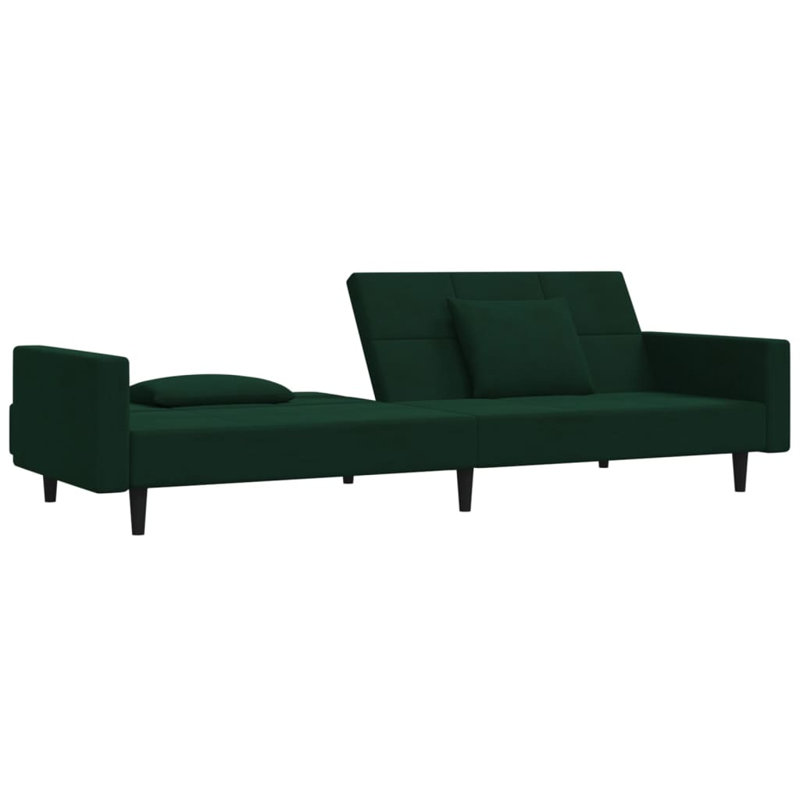 Ruo Upholstered 86.6'' Sofa, Dark Green Velvet