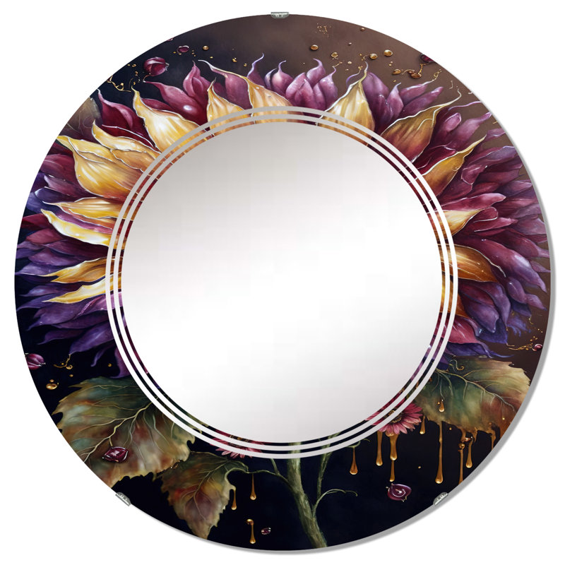 Miroir mural Piraveena, 32 po x 32 po