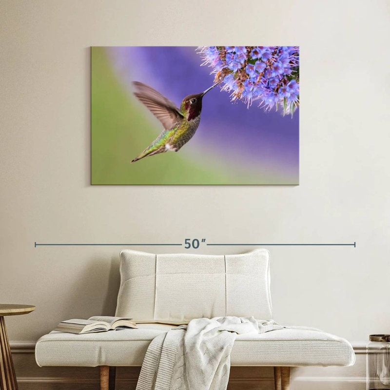 Brampt Nectar Sipping Hummingbird, 26" H x 39" W