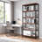 Heavy Duty Tall Freestanding Bookshelf, Industrial Storage Organizer with Metal Frame, Vintage Display Unit for Living Room, Bedroom & Home Office-138908812