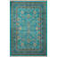 Tapis décoratif à motif floral et floral à franges-589197336