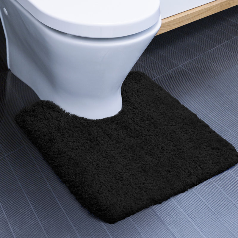 Mirrabooka Bath Rug, Black, 20" W x 24" L