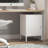 Metal Nightstand Modern End Side Table with Adjustable Shelf, Storage Cabinet with Shelf, Easy Assembly for Living Room Bedroom,White