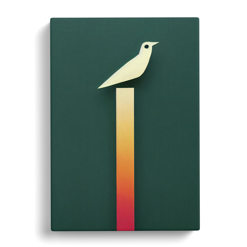 Bird Minimalism - Wrapped Canvas, 60cm H x 40cm W x 3cm D