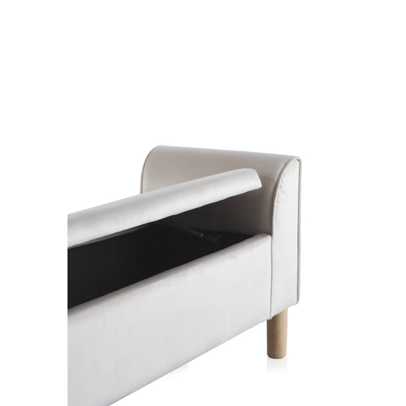 Ledyard Polyester Upholstered Storage Bench