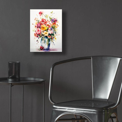 Winston Porter 'Vibrant Bouquet' by Design Fabrikken Acrylic Glass Wall Art