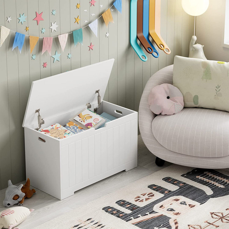 Merritt Toy Box, White