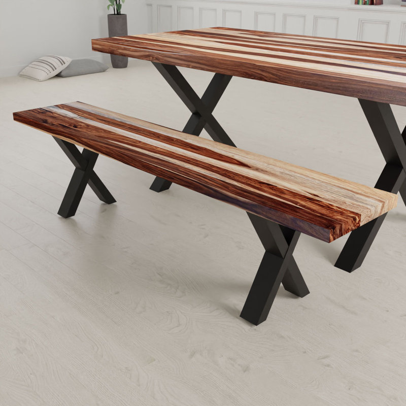 Banc de salle à manger Kaymari, Brun / brun clair