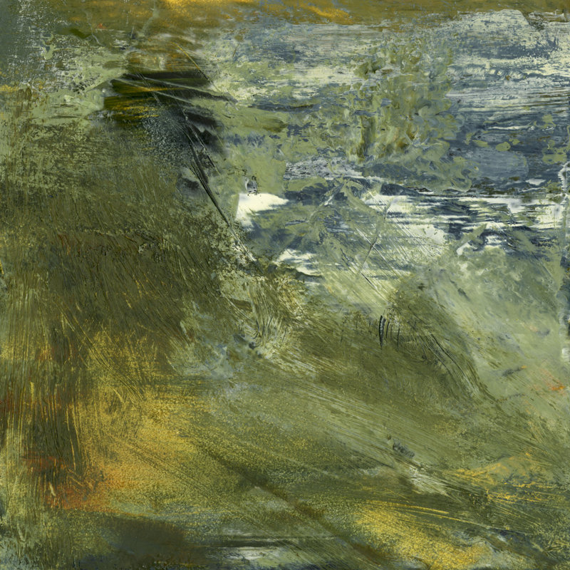 Encaustic Tile In Green I by Sharon Gordon - Wrapped Canvas Painting, 51cm H x 51cm W x 3.8cm D