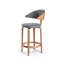 Fila Upholstered Stool with Solid Wood Frame-1128834858