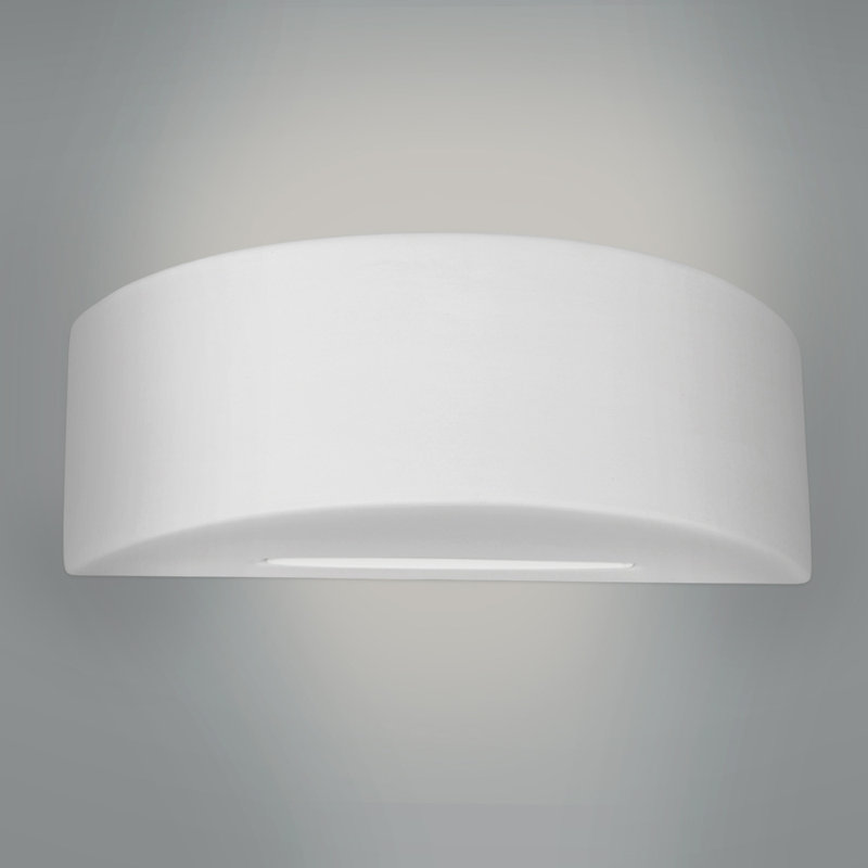 Aguilar Ceramic Flush Mounted Sconce, No