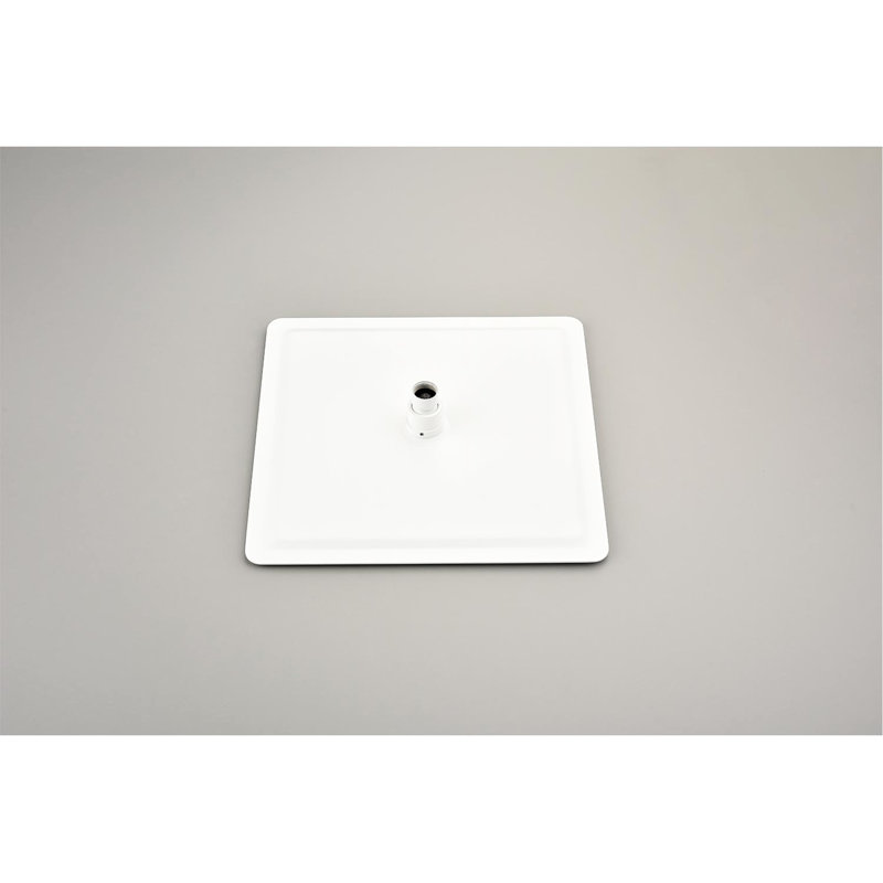 Ceiling Mounted 16" Shower Configuration - Air Injection Delivers Powerful Flow, Brass & Sus304 Stainless, White Bath Shower, With Head, Hand 59" Hose, Bracket, Valve Mounting Instruments Head System