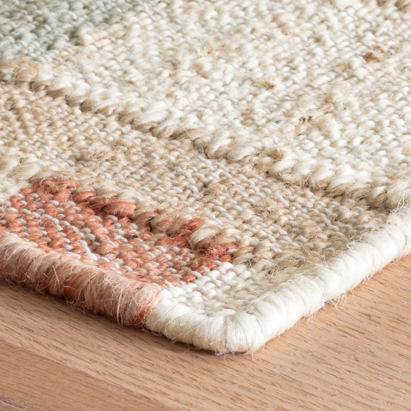 Mosaic Multi Handwoven Jute Rug, Rectangle 5' x 8'