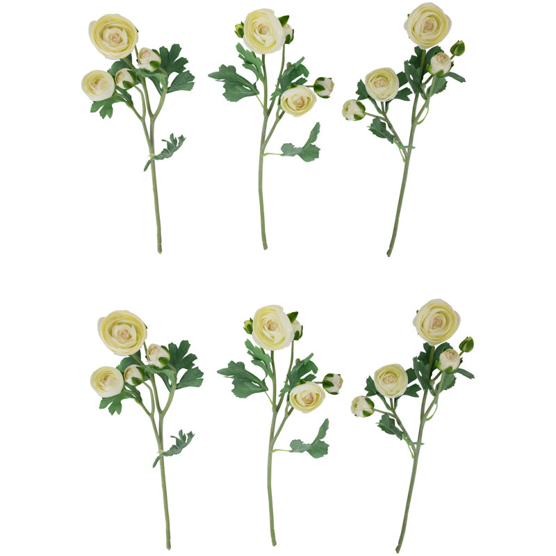 Vaporisateur de fleurs artificielles Renoncule, Blanc