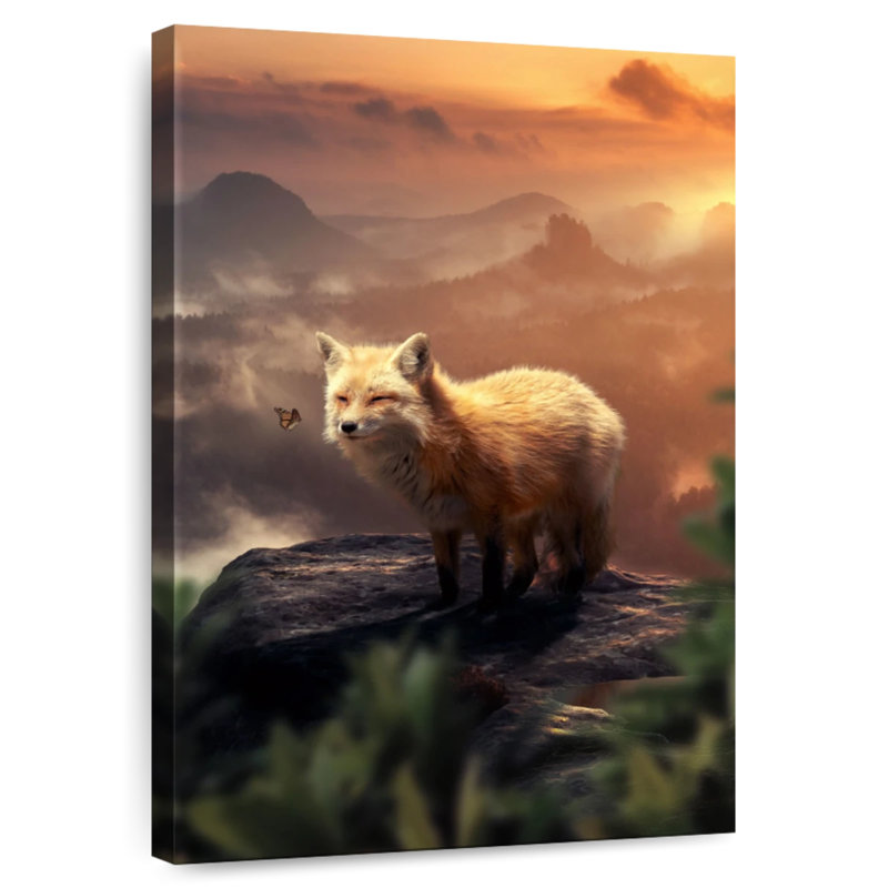 Brampt The Fox On The Mountain, 36" H x 24" W