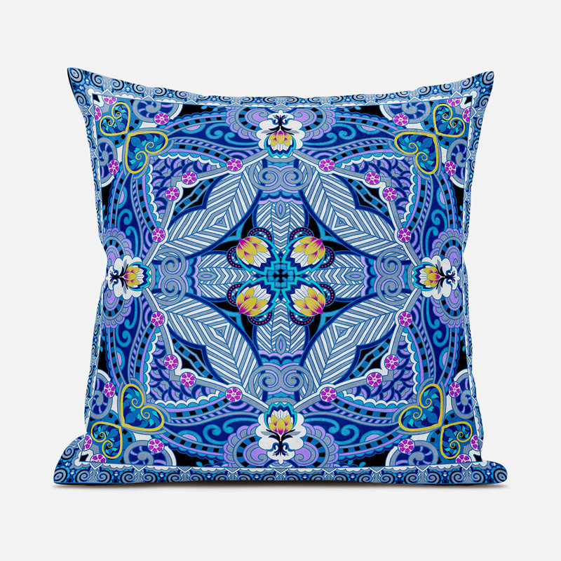 Polyester Throw Square Pillow Cover & Insert, 16" x 16" 