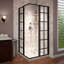 Cabine de douche à cadre coulissant noir mat P 34 1/2 po x l 34 1/2 po x H 72 po DreamLine-131236799-31983554