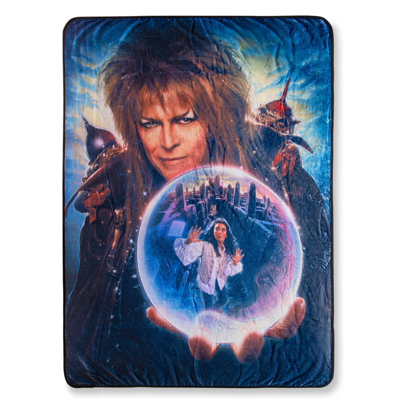 Labyrinth Movie Poster Fleece Throw Blanket, 45 x 60 Inches