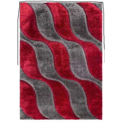Geometric Shag Area Rug