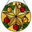 Panneau de vitrail 12 "H Star Ornaments-1119789726