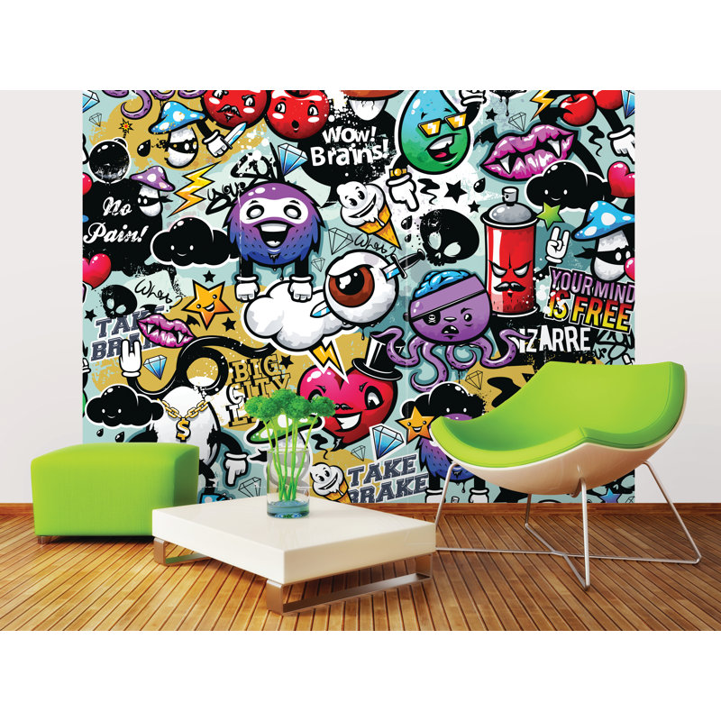Holmes Wall Mural, 280cm L x 350cm W