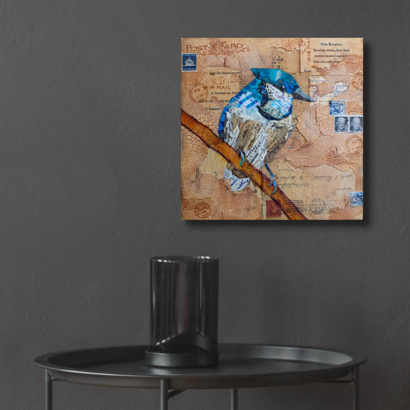 «Blue Jay US Mail» par St. Hilaire Elizabeth, H 12 po x l 12 po x P 0,13 po