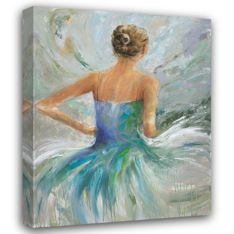 «Red Barrel Studio® Joy, Julie», reproduction d'art sur toile tendue: Flowing Vision II, H 44 po x l 36 po