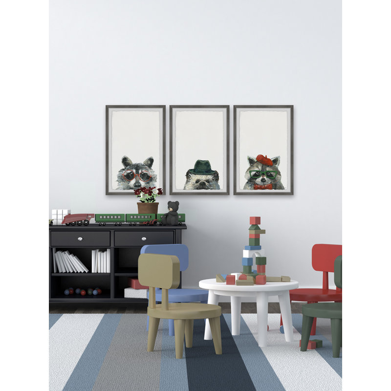 Art encadré, ensemble 3 pièces Georgetta, H 30 po x l 20 po x P 1,5 po
