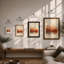 Mountains At Dusk Vintage - Print-1115133304-1115133308