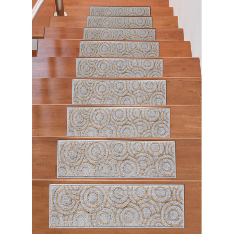 Tapis d'escalier Camiron, Gris/beige