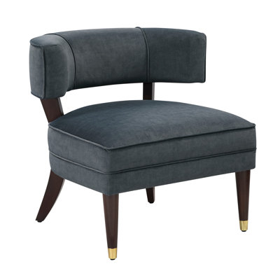 Armless Accent Chair, Wooden Frame Chair