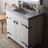 Americana 36.5" Palomar Whitewash Vanity Set