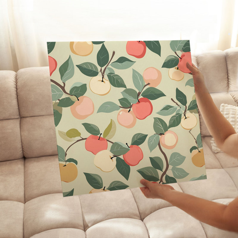 «Food and Kitchen Apples», reproduction d'art moderne sans cadre, H 24 po x l 24 po