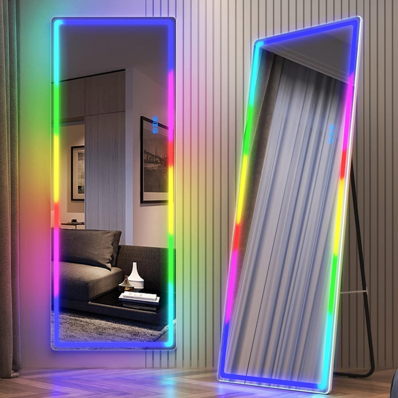 Miroir pleine longueur Arczi, Blanc