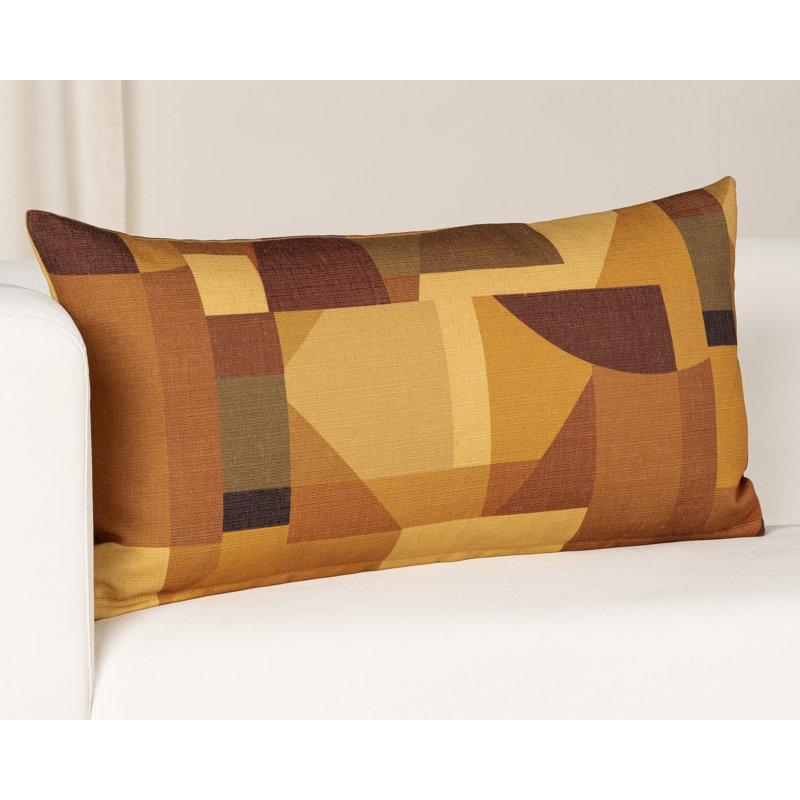 Coussin Geo Geo, Polyester, Rectangulaire H 14 po x l 26 po