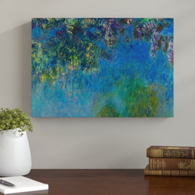 Wisteria by Claude Monet - Wrapped Canvas