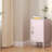Metal Locker End Table - Modern Minimalist Side Table with 2 Adjustable Shelves, Anti-Tilt Design - Multi-Functional Storage Cabinet for Living Room & Bedroom (27.55" H x 13.78" W x 14.96" D)