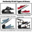Ensemble de 16 range-chaussures réglables, range-chaussures en plastique